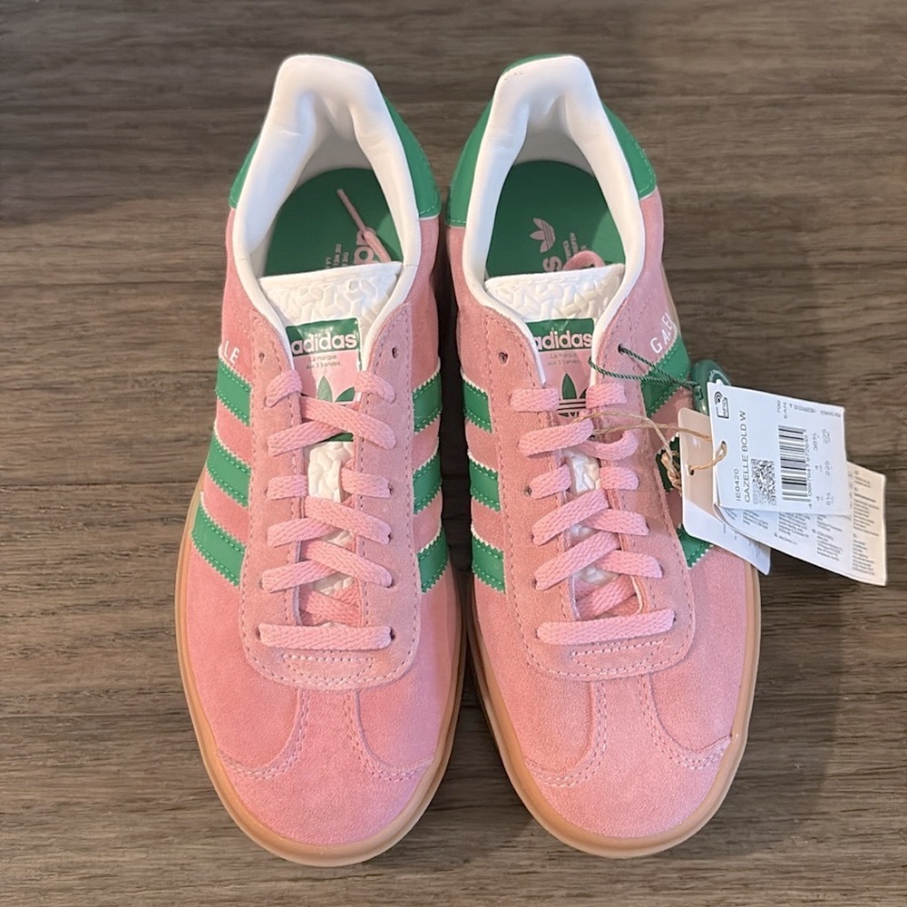 NWT [Adidas] Gazelle Bold Suede Sneakers Tennis Shoes Women’s 5.5 / Men’s 4.5 - Picture 13 of 16